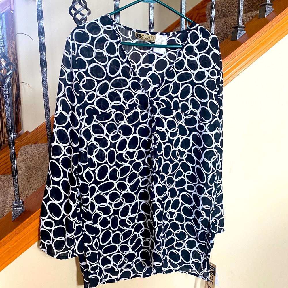 New with tags sheet blouse size small